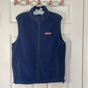 Vineyard Vines Blue Fleece Vest S